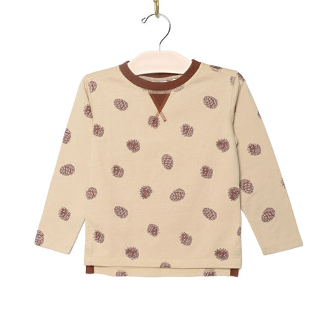 City Mouse Whistle Patch Tee - Pinecones