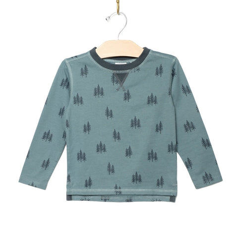 City Mouse Whistle Patch Tee - Twilight Forest