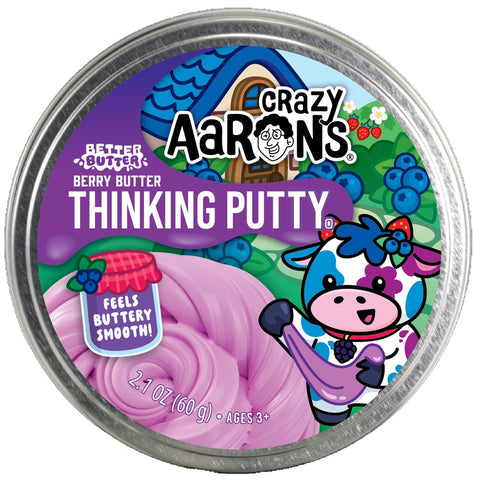 *Crazy Aaron's Thinking Putty - Better Butter Berry (4" tin)