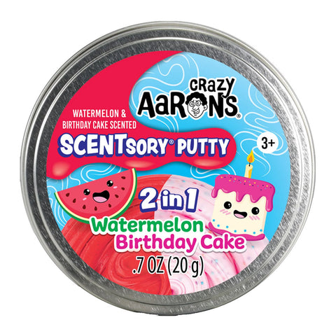 *Crazy Aaron's SCENTsory Putty - Mini Watermelon/Birthday Cake
