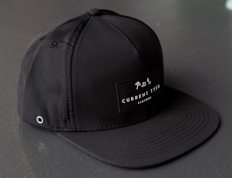 Current Tyed Classic Waterproof Snapback Hat - Black Tonal