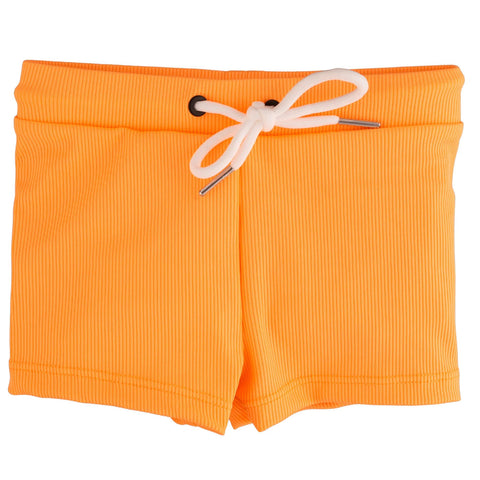 Current Tyed Swim Trunks - Ribbed Neon Orange