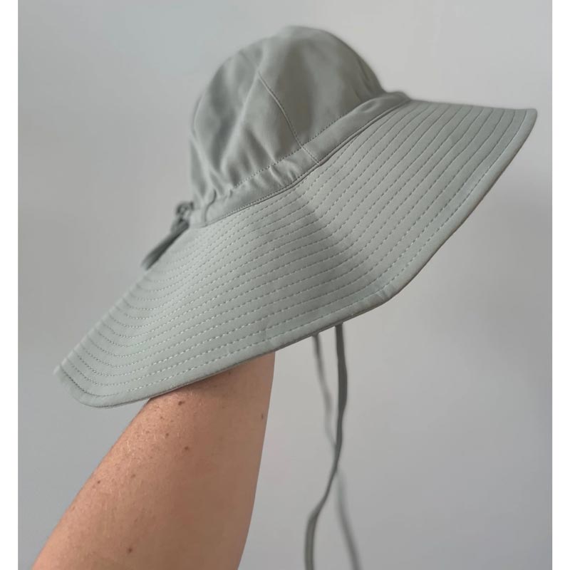 Current Tyed Long Brim Water Bucket Hat - Grey Green