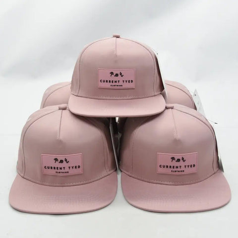 Current Tyed Classic Waterproof Snapback Hat - Blush Tonal