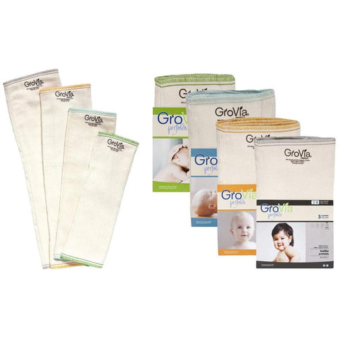 GroVia Bamboo Prefold - 3 Pack