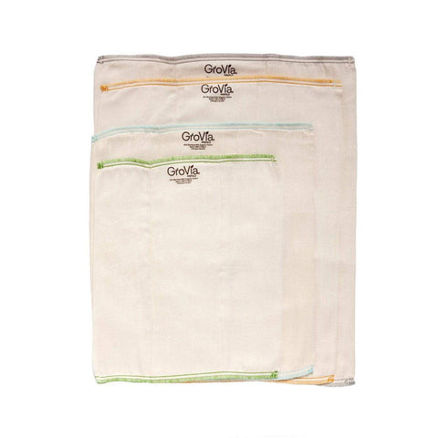 GroVia Bamboo Prefold - 3 Pack