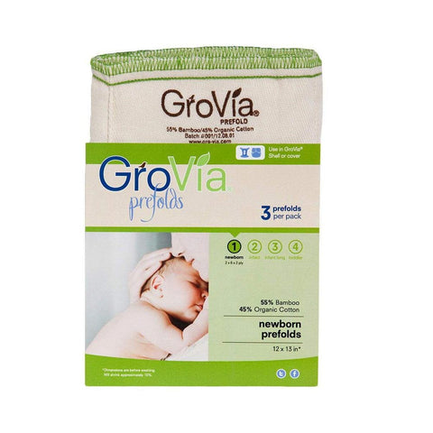 GroVia Bamboo Prefold - 3 Pack