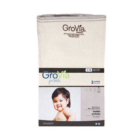 GroVia Bamboo Prefold - 3 Pack