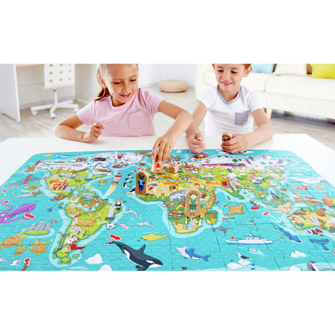 *Hape 2-in-1 World Tour Puzzle and Game