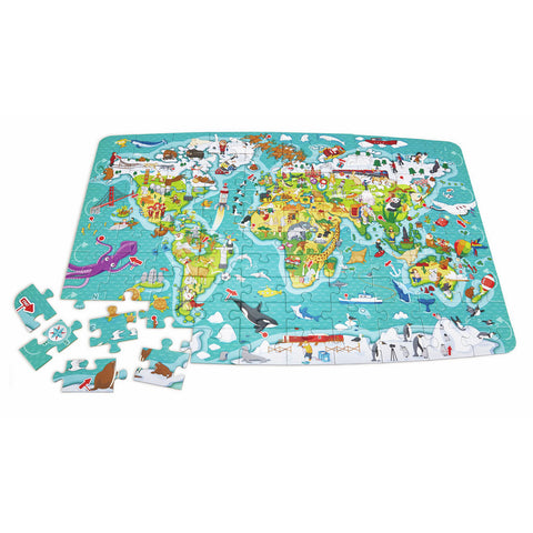 *Hape 2-in-1 World Tour Puzzle and Game