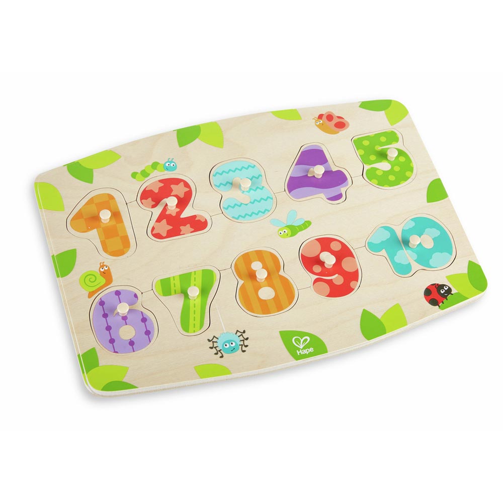 *Hape Number Peg Puzzle