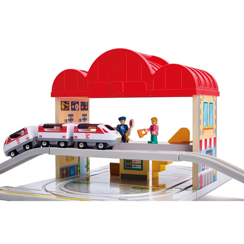 *Hape Portable Train Station Set