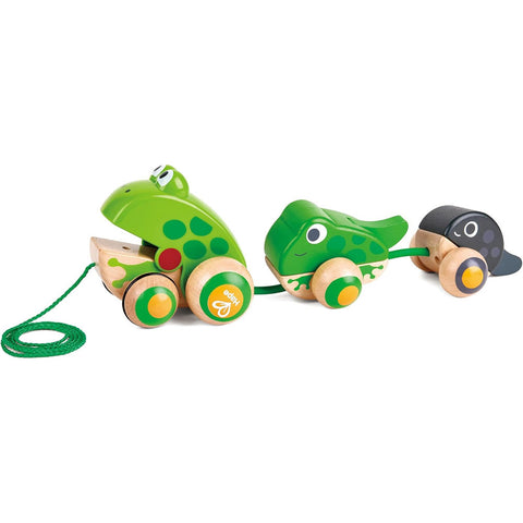 *Hape Pull-Along Frog Family