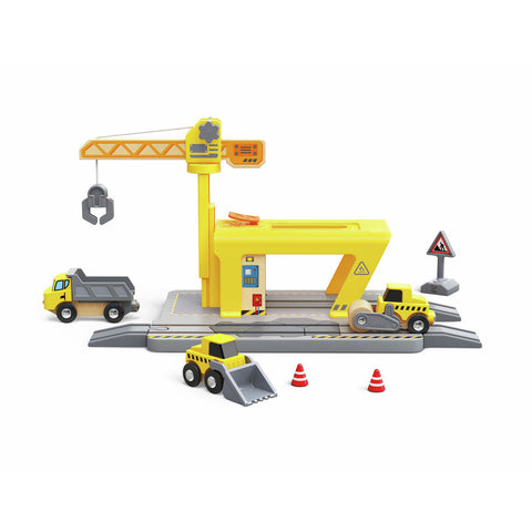 *Hape Railway Crane Construction Set
