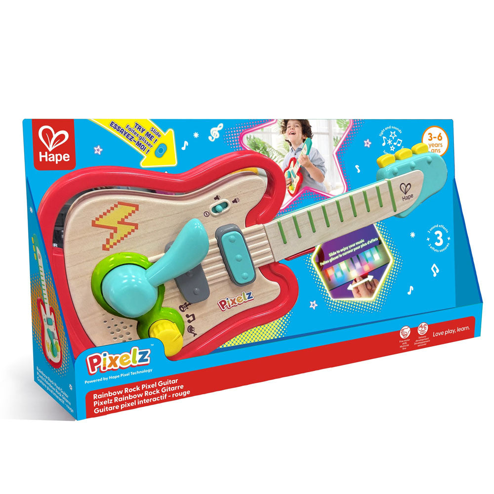 *Hape Rainbow Rock Pixels Guitar