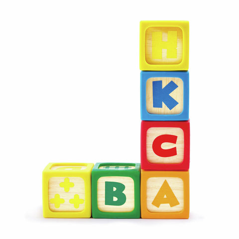 *Hape Grip-n-Stack Silicone & Wood Blocks