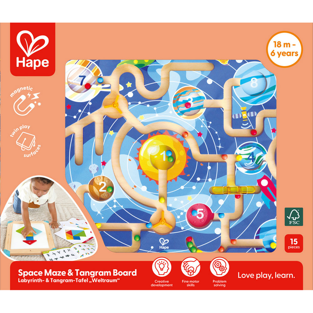 *Hape Space Maze & Tangram Board