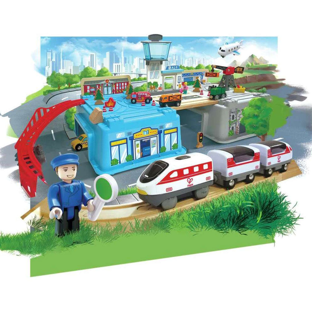 *Hape Super Cityscape Transport Bucket Set