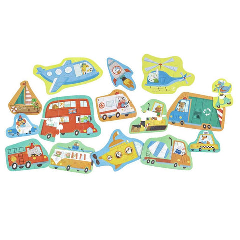 *Hape Wheels & Wonders Puzzle