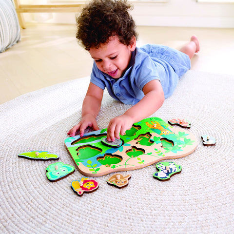 *Hape Wild Animals Peg Puzzle