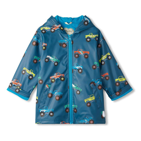 Hatley Raincoat - Monster Trucks (Size 2)