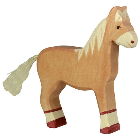 *Holztiger Standing Light Brown Horse