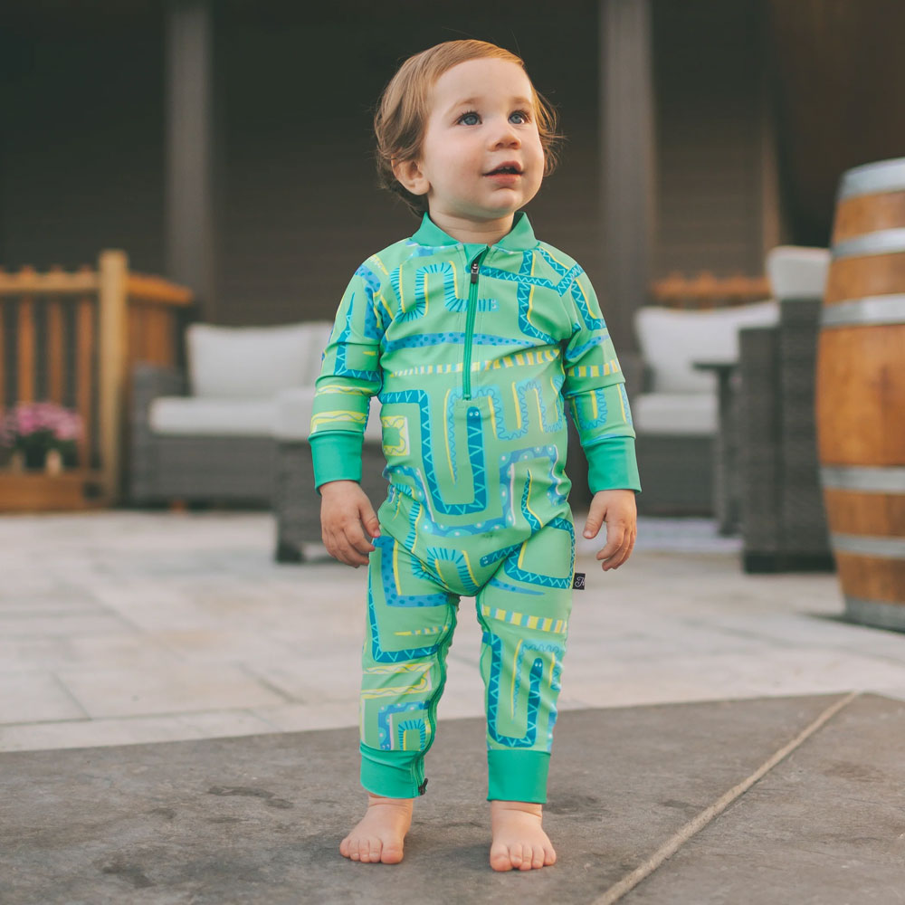 Honeysuckle Swim Co. -  A-maze-ing Snakes - UPF 50+ Swimsuit