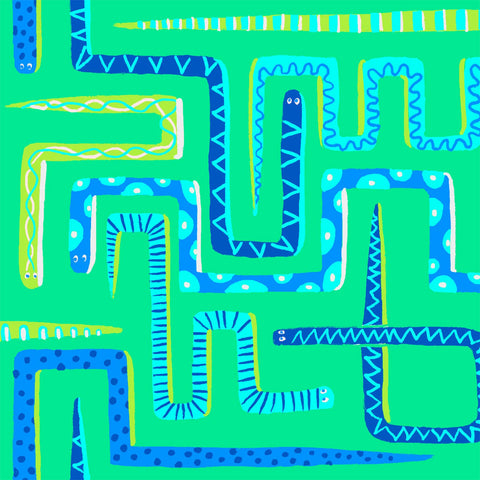 Honeysuckle Swim Co. -  A-maze-ing Snakes - UPF 50+ Swimsuit