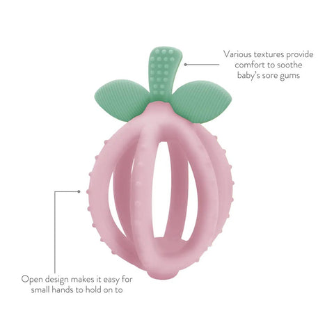 *Itzy Ritzy Bitzy Biter Teething Ball & Training Toothbrush - Pink Lemonade