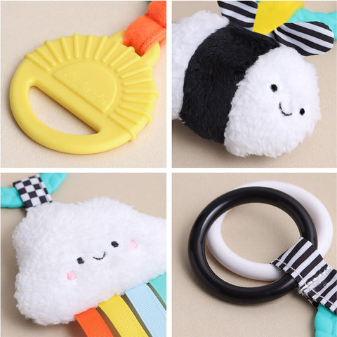 *Itzy Ritzy Bitzy Busy Ring Teething Activity Toy - High Contrast Bee