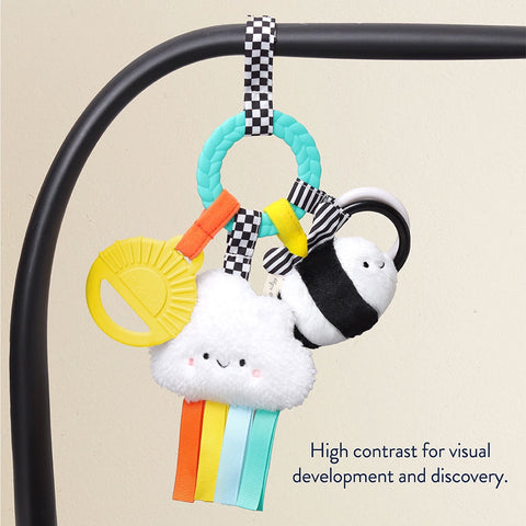 *Itzy Ritzy Bitzy Busy Ring Teething Activity Toy - High Contrast Bee