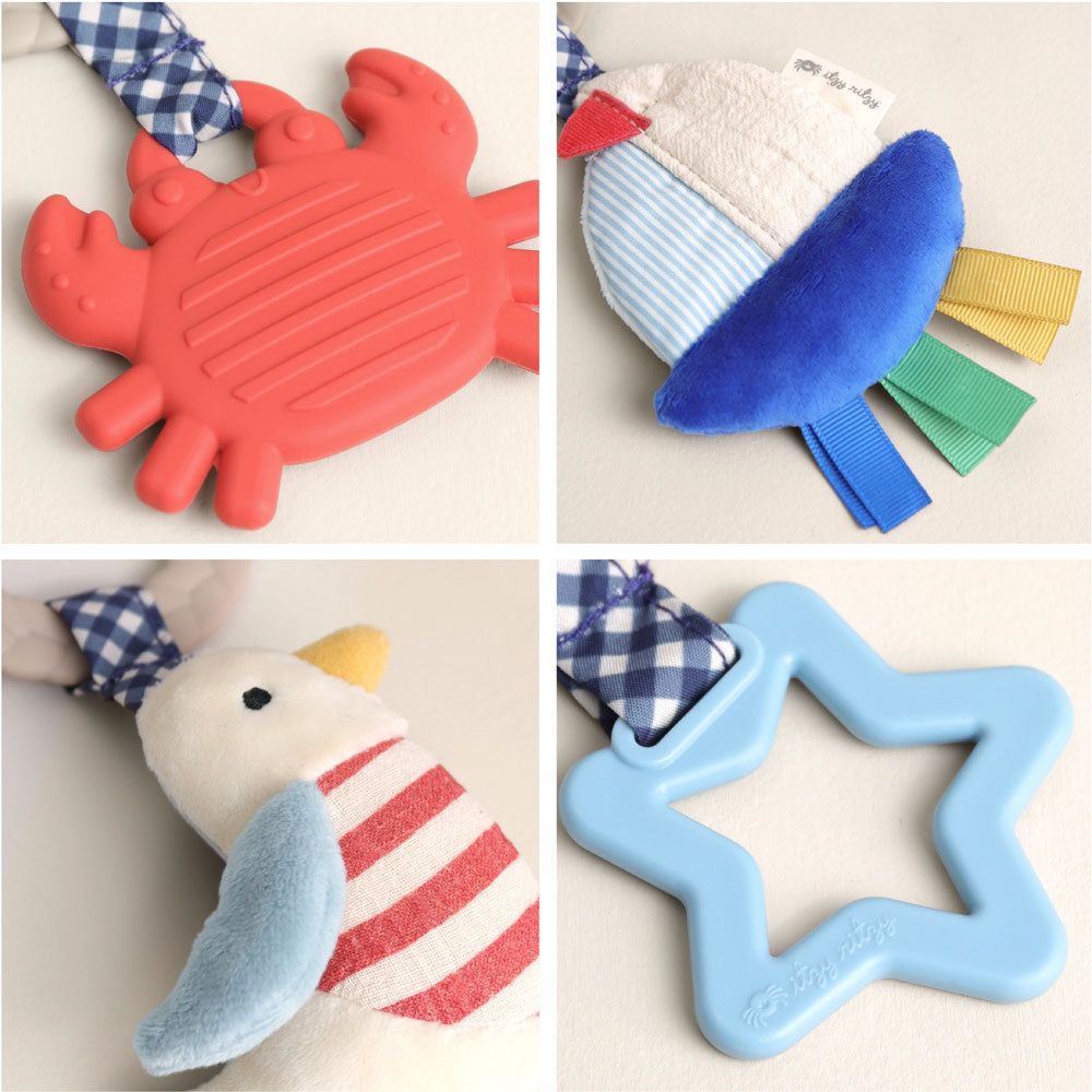 *Itzy Ritzy Bitzy Busy Ring Teething Activity Toy - Nautical