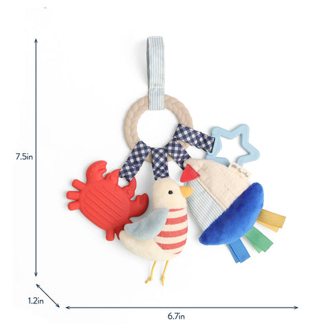 *Itzy Ritzy Bitzy Busy Ring Teething Activity Toy - Nautical
