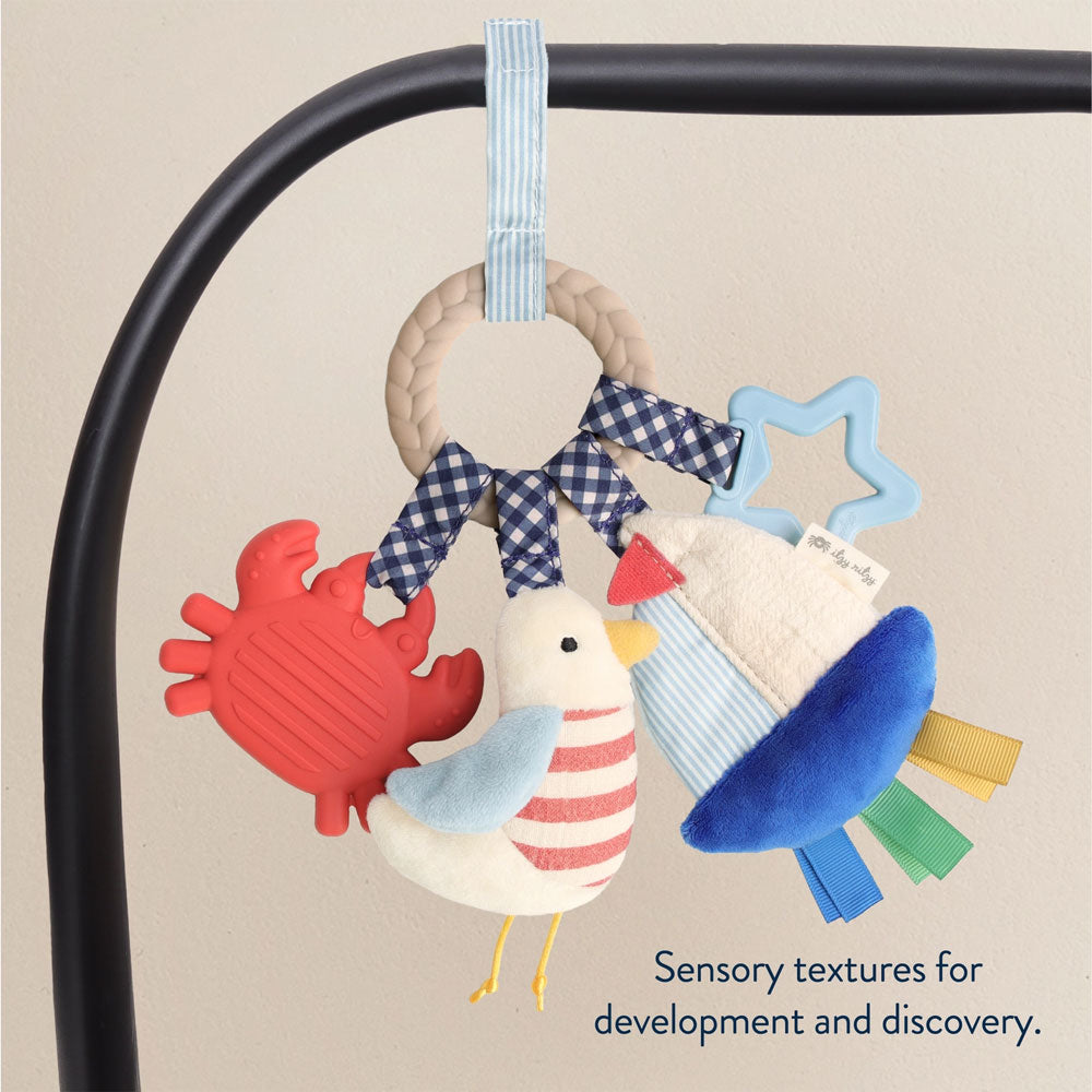 *Itzy Ritzy Bitzy Busy Ring Teething Activity Toy - Nautical