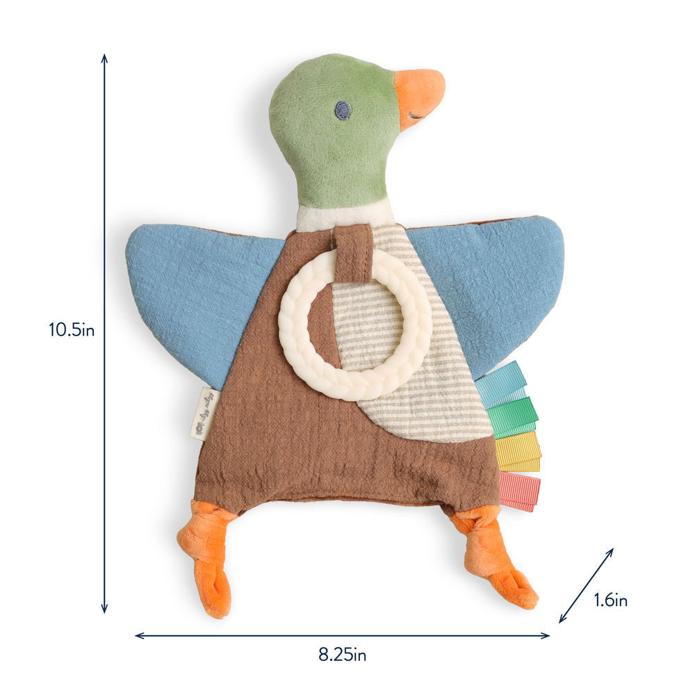 *Itzy Ritzy Bitzy Crinkle Toy & Teether - Mallard Duck