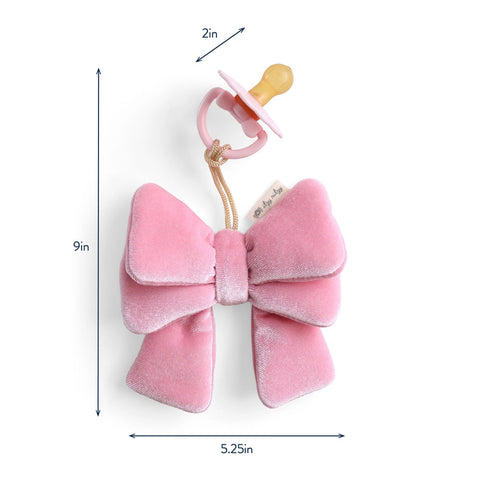 *Itzy Ritzy Bitzy Pal Natural Rubber Pacifier & Lovey - Bow