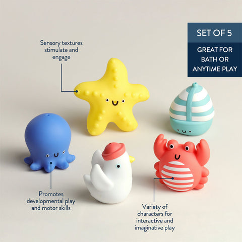 *Itzy Ritzy Itzy Bitzy Puppets Bath Toy Set - Seaside