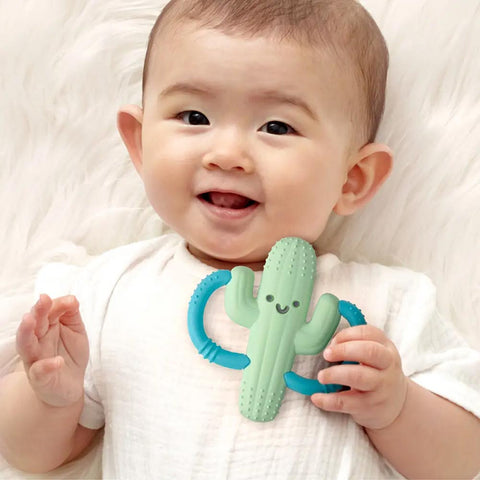 Itzy Ritzy Chew Crew Silicone Handle Teether - Cooper the Cactus