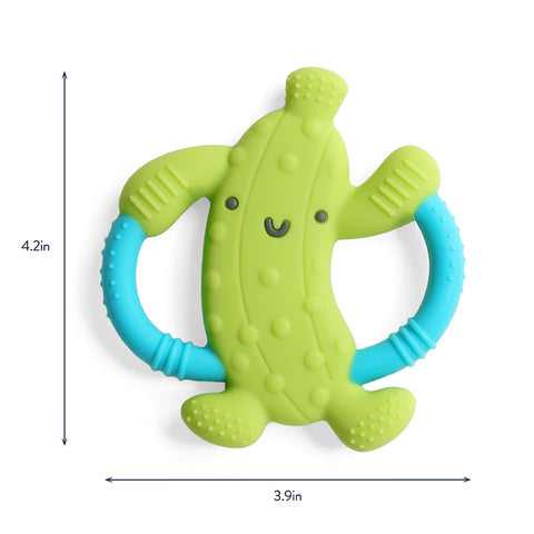 Itzy Ritzy Chew Crew Silicone Handle Teether - Parker the Pickle