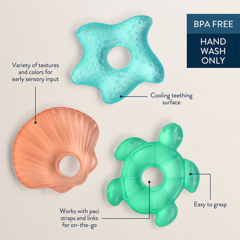 *Itzy Ritzy Cutie Coolers Teethers - Seaside