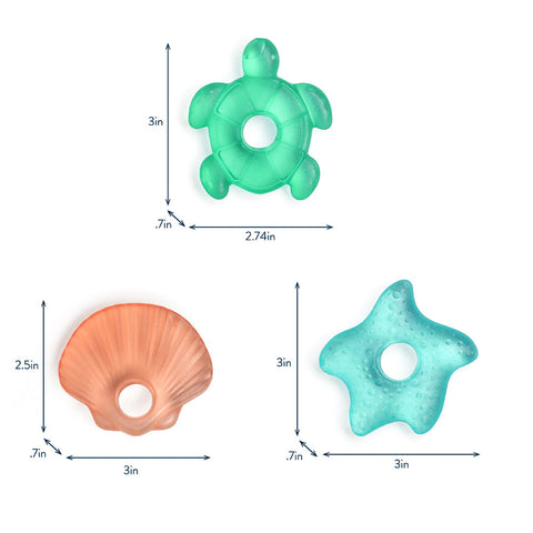 *Itzy Ritzy Cutie Coolers Teethers - Seaside