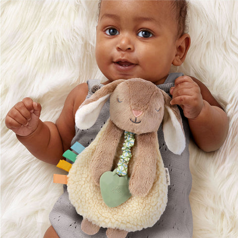 *Itzy Ritzy Itzy Lovey Plush & Silicone Teether Toy - Billie the Bunny