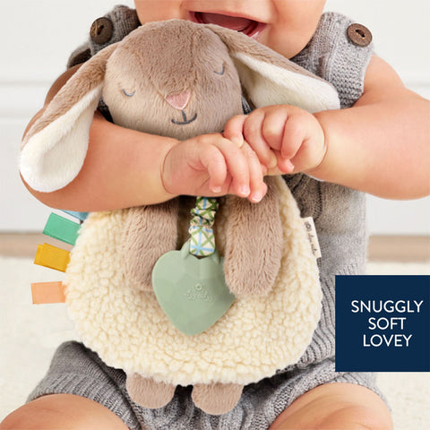*Itzy Ritzy Itzy Lovey Plush & Silicone Teether Toy - Billie the Bunny