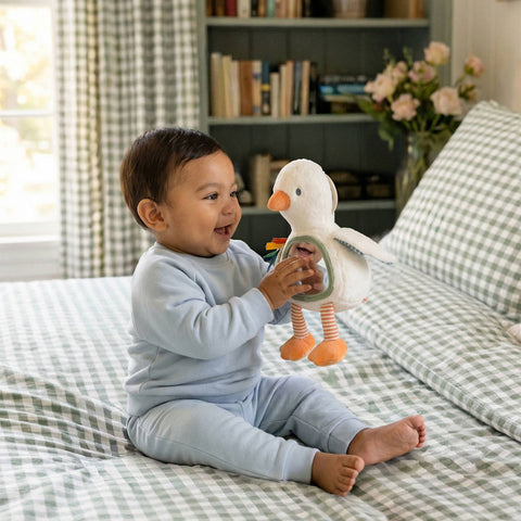 *Itzy Ritzy Itzy Bitzy Mirror Sensory Tummy Time Mirror - Gracie the Goose