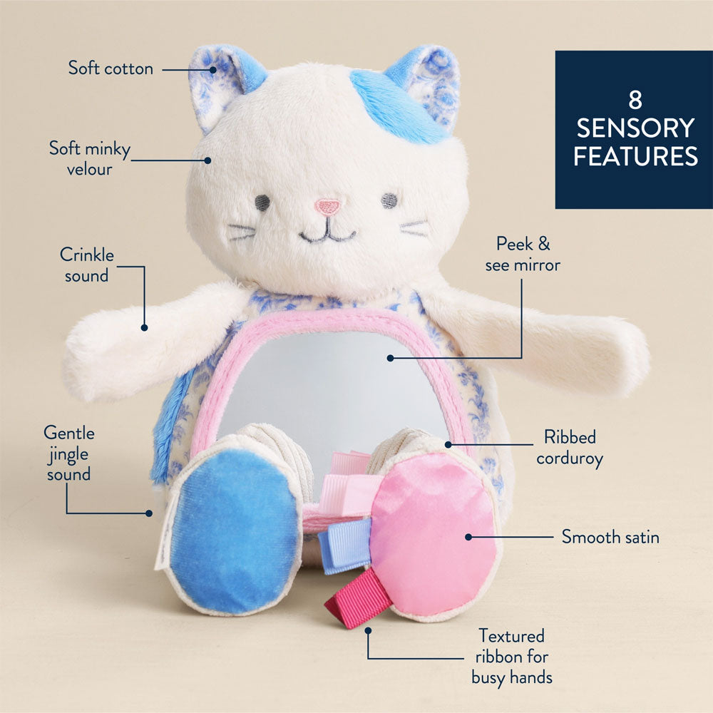 *Itzy Ritzy Itzy Bitzy Mirror Sensory Tummy Time Mirror - Kinsley the Kitty