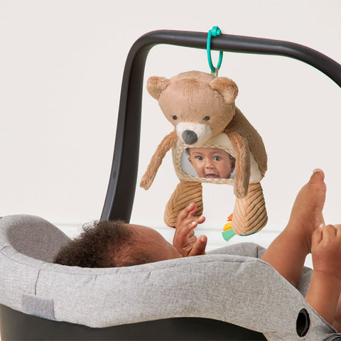 *Itzy Ritzy Itzy Bitzy Mirror Sensory Tummy Time Mirror - Theo the Bear