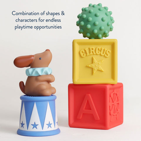 *Itzy Ritzy Itzy Blocks Sensory Blocks Set - Circus