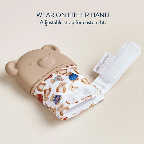 *Itzy Ritzy Itzy Mitt Teething Mitten - Vintage Bear