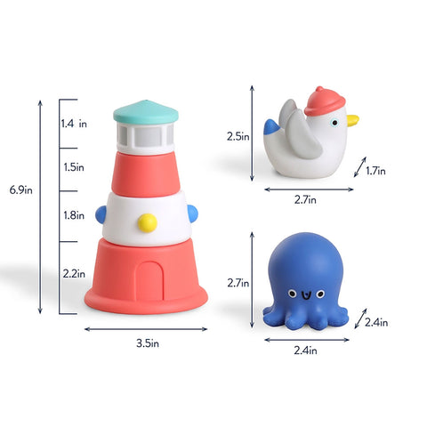 *Itzy Ritzy Itzy Stack & Squirt Bath Toy Set