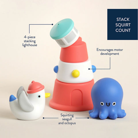 *Itzy Ritzy Itzy Stack & Squirt Bath Toy Set